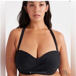 Knix Sculpt Bandeau Bikini Top Black Womens Medium